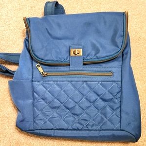 Travelon RFID Backpack Purse Nylon Travel Anti-Theft Bag Blue